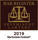 Bar Register | Preeminent Lawyers | 2019 | Martindale-Hubbell