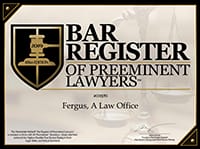 Bar Register Of Preeminent Lawyers | Fergus, A Law Office