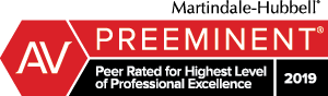 Martindale-Hubbell AV Preeminent Peer Rated for Highest Level of Professional Excellence 2020